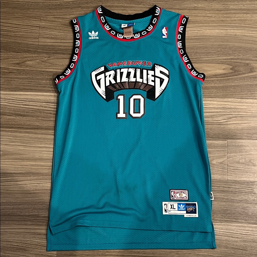 Mike Bibby Vancouver Grizzlies throwback basketball jersey